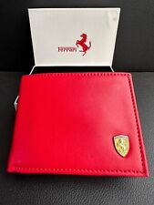 Carteira masculina Ferrari vermelha couro porta-cartão bolsa carteira dobrável masculina comprar usado  Enviando para Brazil