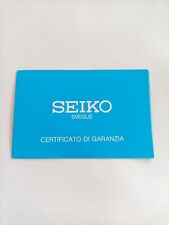 Seiko certificato sveglia usato  San Martino Dall Argine