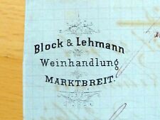 Marktbreit 1875 rechnung gebraucht kaufen  Deutschland