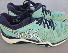 Tênis Asics Gel Resolution verde azul-petróleo feminino E550Y tamanho 9 comprar usado  Enviando para Brazil