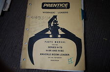PRENTICE H-TS BC KNUCKLE BOOM Truck Mounted Log Loader Parts Manual book catalog for sale  Portland