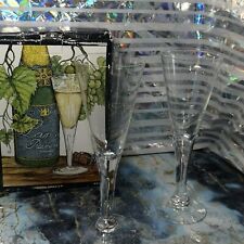 Two Dartington Sharon Champagne Glass Flutes Handmade Crystal FT115/4 F. Thrower, used for sale  Shipping to South Africa