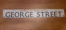 Vintage Metal Street Sign - 'GEORGE STREET ', used for sale  Shipping to South Africa