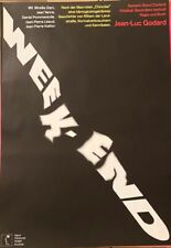 Cartaz de filme alemão A1 WEEKEND 1967 Jean-Luc Godard, usado comprar usado  Enviando para Brazil
