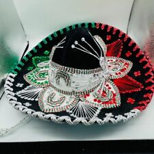 Sombrero Negro Pigalle Mariachi Mexicano Sombrero Charro Cinco de Mayo, usado segunda mano  Embacar hacia Argentina