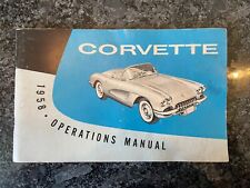 chevrolet 1958 owners manual for sale  Holley