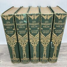 Les Miserables 1887 Antigo Victor Hugo 5 Volume Conjunto Little Brown and Company, usado comprar usado  Enviando para Brazil