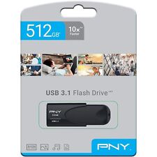 Usado, Memory Stick USB PNY 512GB Pen Drive USB 3.1 Flash Drive Dados de Armazenamento - Preto comprar usado  Enviando para Brazil