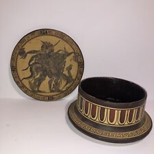 VTG Greek Terracotta Bowl W/ Lid-HERMES-Classical Era Replica-Circa 450 BC-signd for sale  Shipping to South Africa