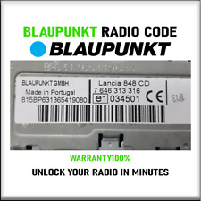 Blaupunkt radio code for sale  USA