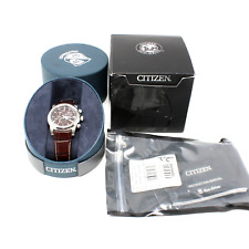 Relógio de pulso masculino Citizen AT0550-11X Eco-Drive - aço inoxidável mostrador marrom! comprar usado  Enviando para Brazil