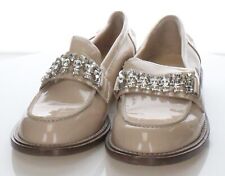 03-35 Sz 38 M Women AGL Patent Leather Crystal Embellished Penny Loafers for sale  Shipping to South Africa