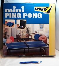 MINI TENNIS TAVOLO TABLE PING PONG SET COMPLET vintage + 2 RACCHETTE RACKETS segunda mano  Embacar hacia Argentina