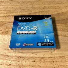 Pacote com 2 mini discos Sony Handycam DVD-R em branco 60 min 2,8 GB dupla face lacrada, usado comprar usado  Enviando para Brazil