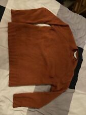 Wool jumper orange for sale  RYE