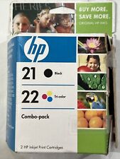 Cartuchos de tinta HP originais 21 22 pacote combo HP expirado novo caixa aberta, usado comprar usado  Enviando para Brazil