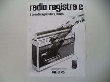 advertising Pubblicità 1972 RADIO REGISTRATORE PHILIPS RR 512 usato  Salerno