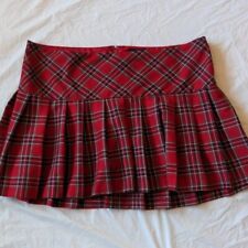 Mini-saia Torrid Y2K vermelha xadrez plissada escolar menina gótica emo tamanho 18 comprar usado  Enviando para Brazil