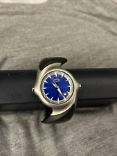 Oakley Crush 2.0 (Original Y2K) relógio aço inoxidável borracha preta / mostrador azul comprar usado  Enviando para Brazil