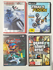 Jogos de PC x 4 I Ninja GTA San Andreas Moto GP Trials Fusion 4 x jogos de computador comprar usado  Enviando para Brazil