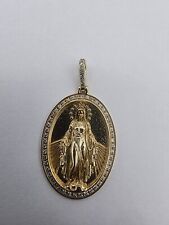 14k mary religious necklace for sale  Bronx