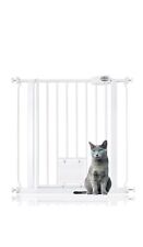 BETTACARE THE PET GATE COMPANY Gate with Lockable Cat Flap White 75 - 83cm for sale  Shipping to South Africa