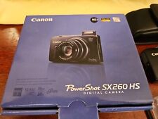 Canon Powershot SX260 HS Digital Compact Camera Working w/ Carrying Case for sale  Shipping to South Africa