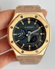 Casio G Shock Casioak AP Royal Oak estojo feito sob medida ouro rosa GA21001A1 comprar usado  Enviando para Brazil