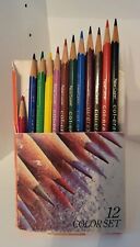 Lápis de Cor Vintage Faber Castell Col-Erase 12 Multicolorido LEIA Usado, usado comprar usado  Enviando para Brazil