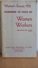 1952 - Manual de hechos del Departamento de Trabajo de los Estados Unidos sobre mujeres trabajadoras - No. 242 , usado segunda mano  Embacar hacia Mexico