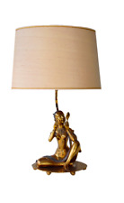 Used, Vintage Brass sculpture lamp of a woman sitting for sale  Shipping to South Africa