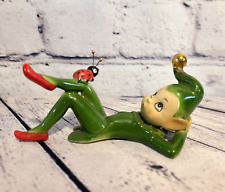 Vintage Josef Original Ceramic Sprite Pixie Elf Ladybug "Land of Make Believe" for sale  Shipping to South Africa