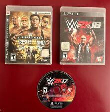 WWE Playstation 3 / PS3 games lot -3 Games- Legends of Wrestlemania, 2K16, 2K17 for sale  Shipping to South Africa