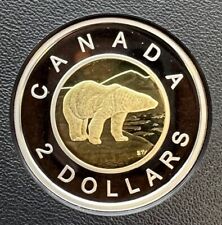 2022 Canada Classic design Toonie $2 Proof Finish From Proof Set (steel), used for sale  Canada