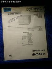 Sony Service Manual CDP M11C CD Player (#5245) segunda mano  Embacar hacia Argentina