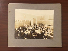 Antique Photo School Classroom Students Hands Folded On Desks Large Fern In Back for sale  Shipping to South Africa