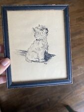 Vintage dog etching for sale  Clearwater