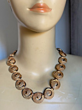 Impresionante Francés Diseño Vintage Collar -gilded Metal -spiral Forma Vínculos segunda mano  Embacar hacia Argentina