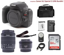 Usado, Câmera Digital Canon Eos SL2 24.2MP com Lente EF-S 18-55mm IS e 50mm F/1.8 STM! comprar usado  Enviando para Brazil
