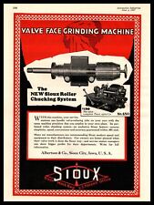 1927 Sioux Roller Chucking System & Valve Face Grinding Machine Vintage Print Ad for sale  Shipping to Canada