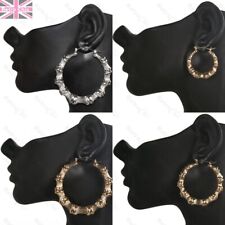 Bamboo earrings bling for sale  CHESTERFIELD