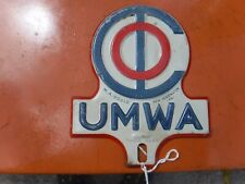 Placa de licença umwa united mine workers topper comprar usado  Enviando para Brazil