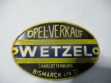 Nameplate sign opel for sale  Shipping to Ireland