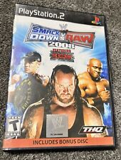 WWE Smackdown VS Raw 2008 Sony PlayStation 2 PS2 Black Label com disco quase perfeito testado!! comprar usado  Enviando para Brazil