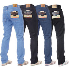 Mens Denim Jeans Straight Leg Regular Fit Basic Casual Work Heavy duty All Sizes for sale  Shipping to South Africa