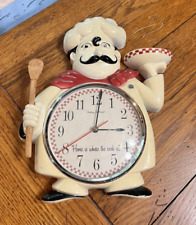 Vintage chef clock for sale  Shipping to Ireland