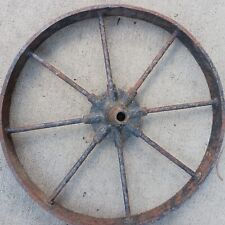 Roda de carrinho de ferro fundido vintage 16 polegadas de diâmetro, aro de 2&1/4 polegadas de largura comprar usado  Enviando para Brazil