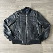 Used, Paul Smith Mens Black Leather Bomber Jacket Size Large for sale  Shipping to South Africa