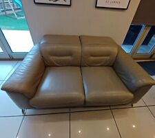 2 seater leather settee for sale  GLOUCESTER