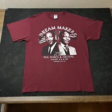 Vintage Malcom X Martin Luther King Nelson Mandela Memorial Shirt I Have A Dream, used for sale  Shipping to South Africa